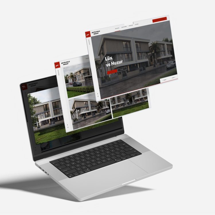 Akyeloglu Website Mock-up tasarımı 1