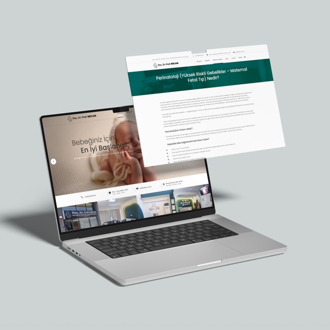 Doç.Dr. Fedi Ercan web sitesi mock-up tasarımı 1